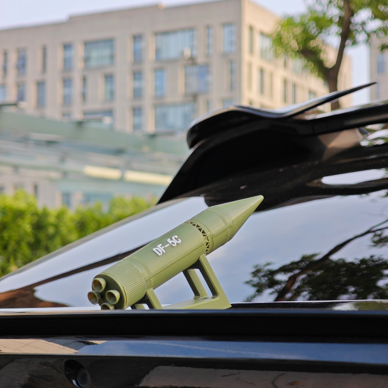 东风5c模型车贴创意车外摆件车载玩具搞笑