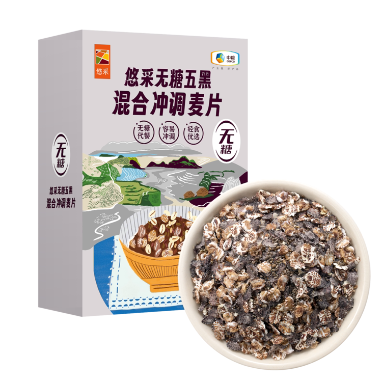 中粮悠采无糖五黑混合冲调麦片