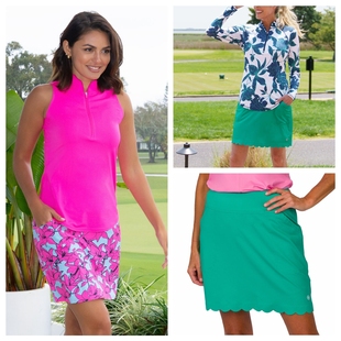 高尔夫女装夏秋季无袖polo衫裙裤防走光短裙球服速干运动大码透气