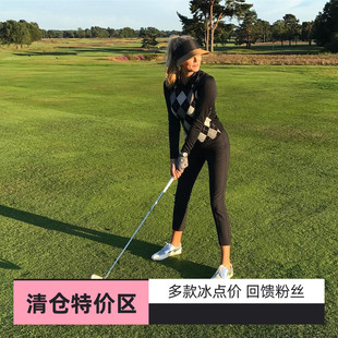 运动小脚裤 球裤 GOLF速干衣服裤 子长裤 高尔夫女装 9分裤 春秋大码