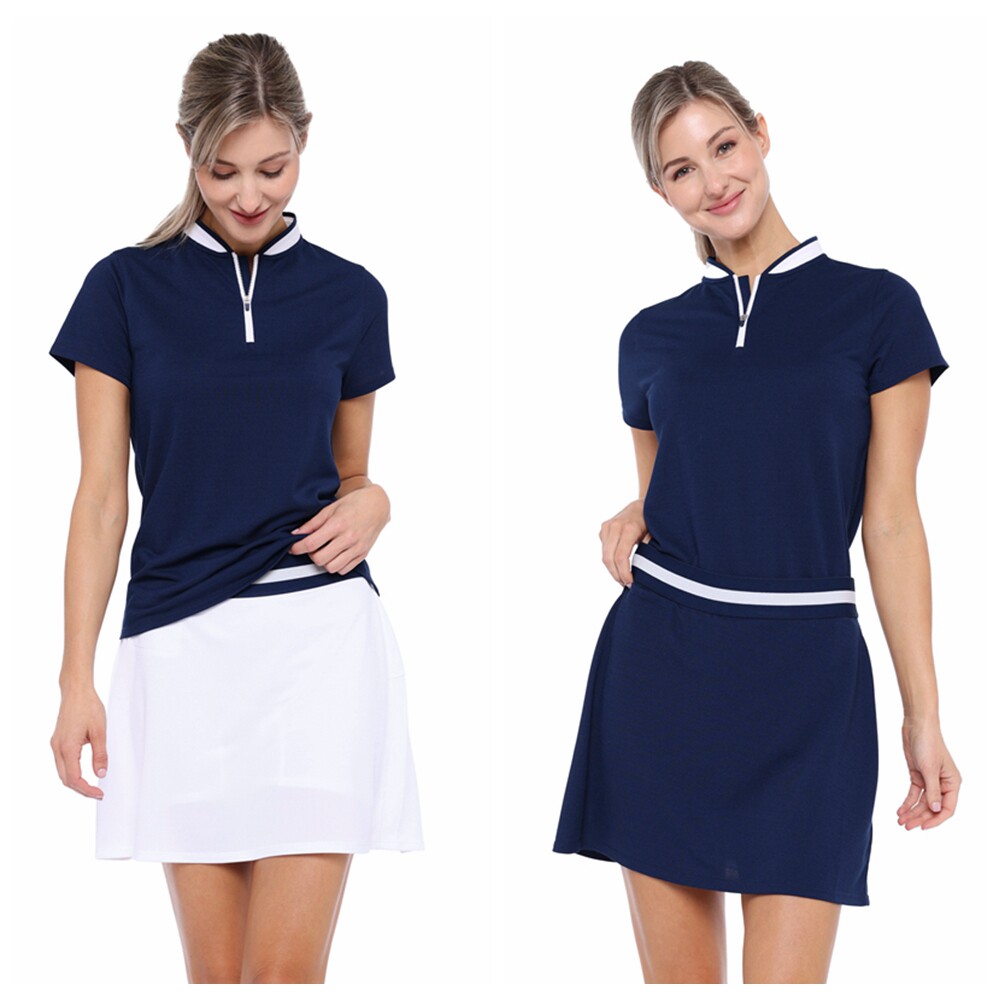 高尔夫服装BK短袖polo衫裙裤套装速干大码运动球衣网球服golf女士