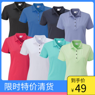 薄款 无袖 夏季 运动网球 golf衣服加肥大码 短袖 高尔夫女装 t恤polo衫