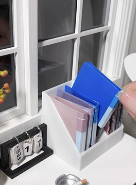 6分娃娃屋dollhouse迷你模型微缩仿真小文件夹档案夹办公场景道具