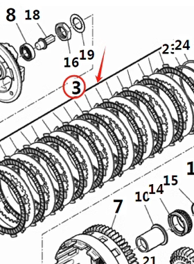 全新原装杜卡迪MTSV4 大魔鬼V4 Diavel V4 离合片摩擦片铁片木片