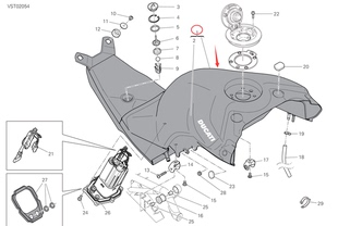 现货秒发 V4S 红色 油箱 全新原装 杜卡迪街霸V4