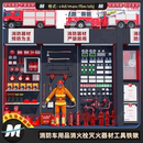 C4Dmax FBX消防员车用品消火栓灭火器材工具阀门报警器3D模型素材
