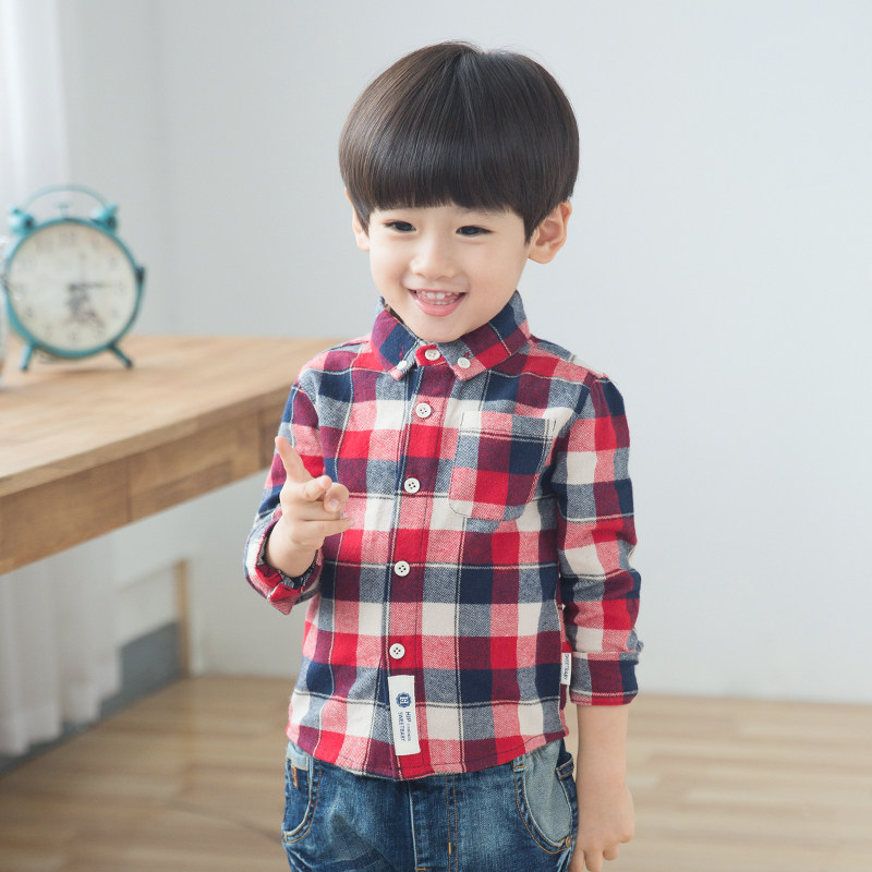 Chemise garcon à manche longue - Ref 2081781 Image 1