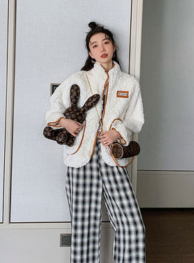2026新款冬季羊羔绒毛茸皮草皮毛一体加厚加绒羊羔毛外套女棉服