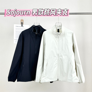 防风夹克日常运动休闲外套男 Sojourn宽松长袖立领上衣男生的DF