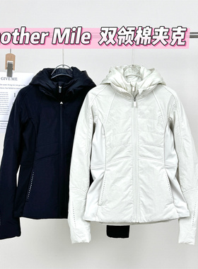 中长款连帽运动棉服女Another Mile防泼水收腰显瘦保暖长袖外套