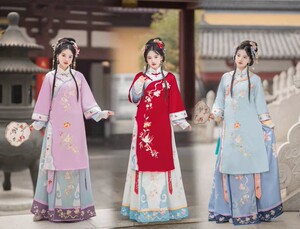 夏季中式婚礼喜娘服古装女秀禾少奶奶绣花公主小姐常服明国风两件