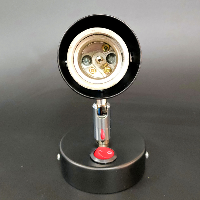 吸顶射灯E27全螺纹铜灯口灯座LED35WP30灯具底座带开关