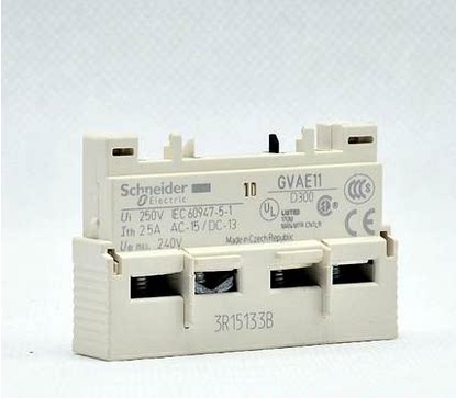 原装正品施耐德GV2电动机断路器辅助触头GVAE11 1开1闭辅触点