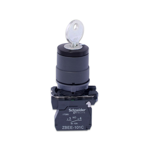 原装 正品 施耐德按钮开关塑料二挡钥匙按钮  ZBEE101C+ZBEE102C