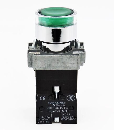 原装正品 施耐德 XB2BW33B5C 带指示灯绿色按钮开关 ZB2-BE101C