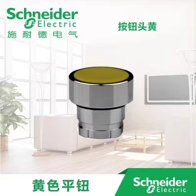 原装正品 施耐德 黄色平头按钮开关头ZB2-BA5C ZB2BA5C 按钮头