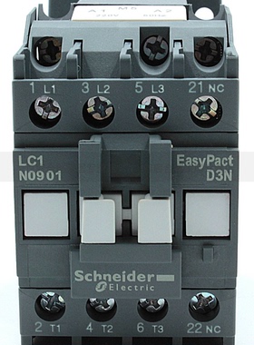 原装正品 施耐德 交流接触器 LC1-N0901M5N 220V 9A 常闭3a1b