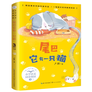 尾巴它有一只猫 三年级下册必读正版 卢颖 尾巴他有一只猫书 小学生语文同步阅读必读课外书阅读书籍非注音版长江文艺出版社tb