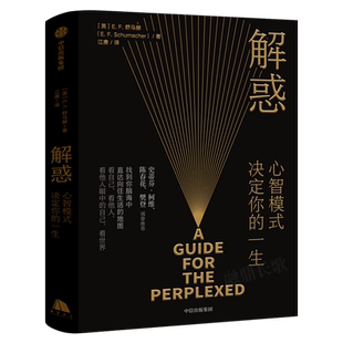 解惑书正版 心智模式决定你的一生 樊登读书会 E·F·舒马赫 著 史蒂芬·柯维高效能人士的7个习惯的灵感来源 中信出版社集团