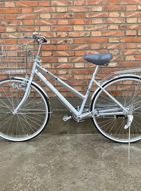 全新川崎26铝合金双斜日本自行车内三速内五速内七速内八速摩电灯