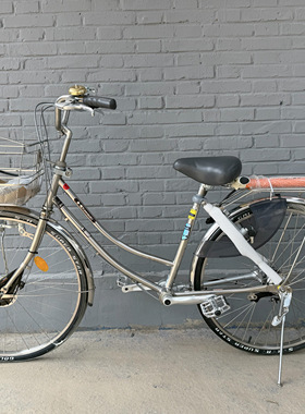 全新日本川崎26双弯款无链条轴传动自行车内三变速男女通用