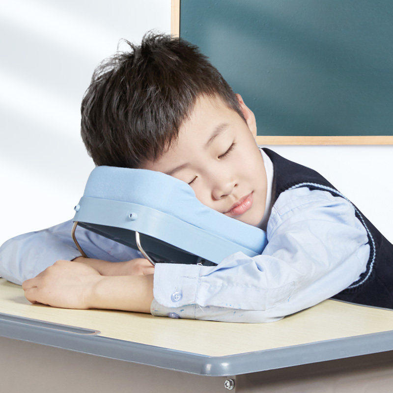 佳奥摇摇午睡枕中小学生午睡神器儿童趴着睡枕头便携折叠护颈枕