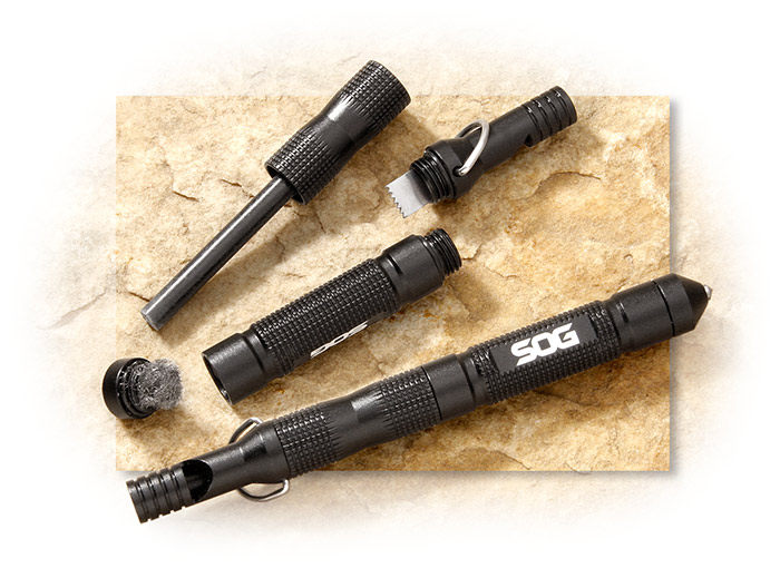美国 索格 Sog 全天候 玻璃击碎器 求生哨 起火棒 钥匙扣工具