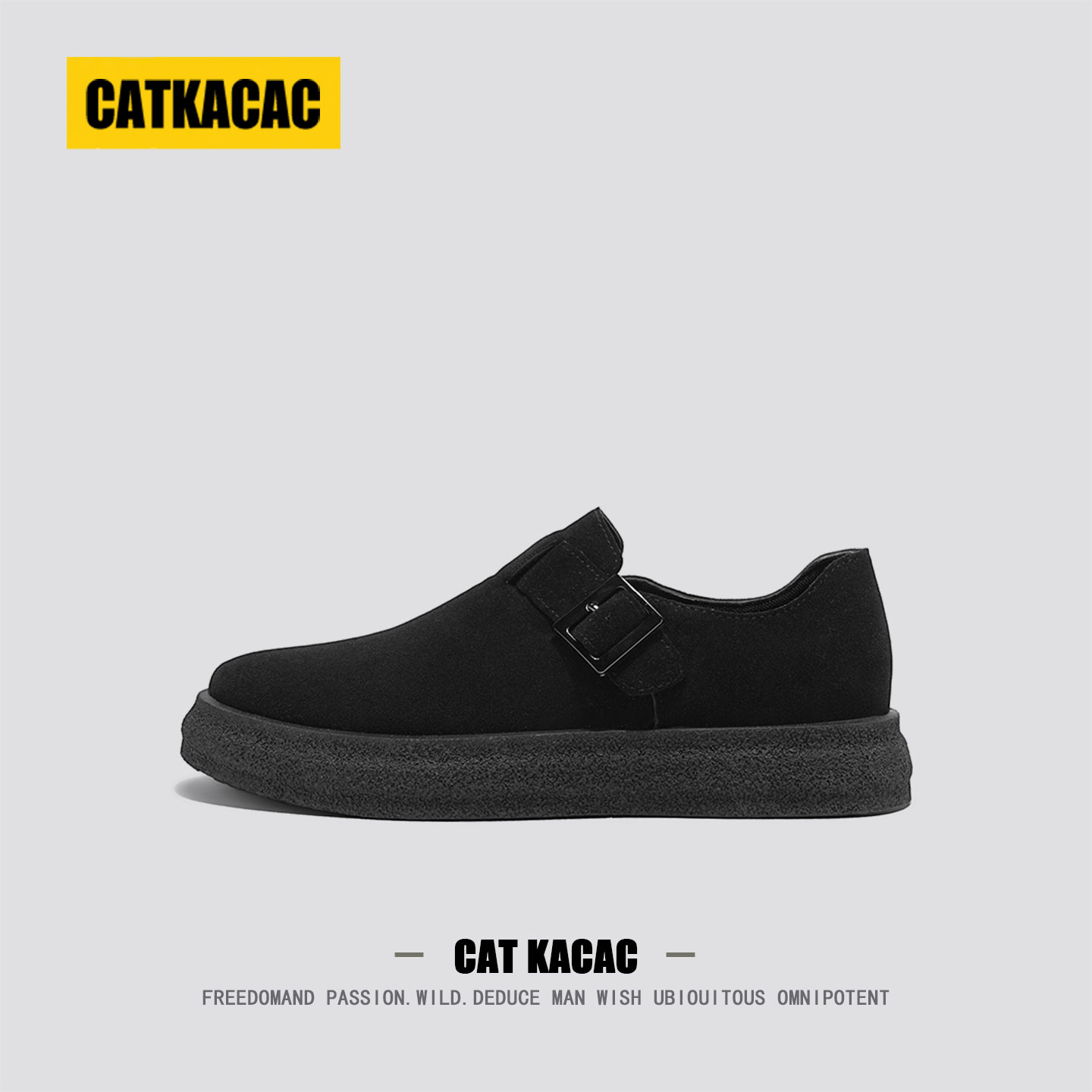 美国CATKACAC勃肯鞋男款秋季2025新款开车软底高级感男士包头拖鞋