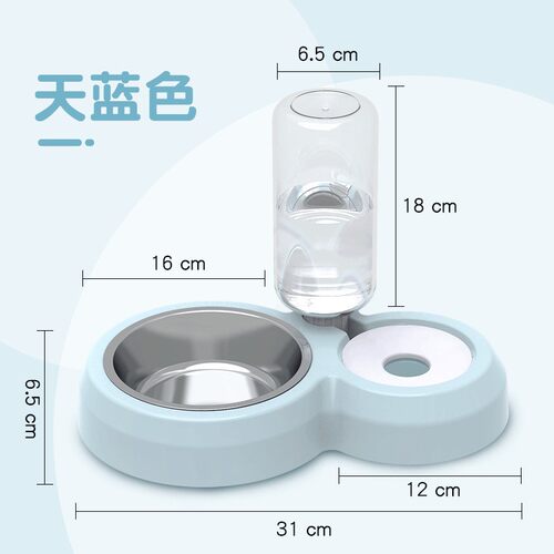 狗盆狗碗猫碗双碗自动饮水食盆狗狗猫咪碗水碗防打翻饭盆宠物用品