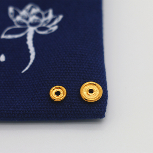 999足金24K纯黄金隔片实心古法隔片隔珠素面平面光面结实不易变形