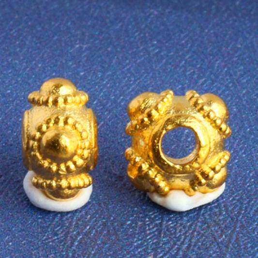 七玲珑999足金顶珠24K古法实心纯黄金经典蜻蜓眼转运珠佛珠天珠