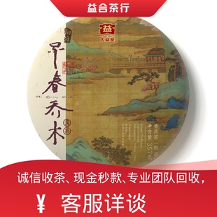 回收勐海茶厂大益普洱茶2018年1801早春乔木熟茶云南七子饼357克