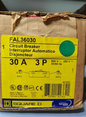 SQUARE-D断路器FAL36030原装正品【询价】