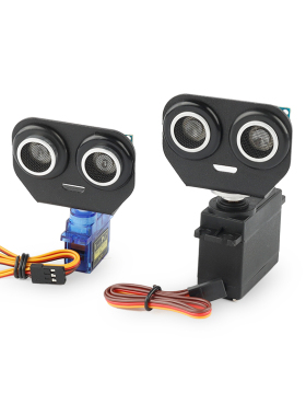 超声波云台 9g舵机云台9克  996舵机995智能车机器人避障测距雷达