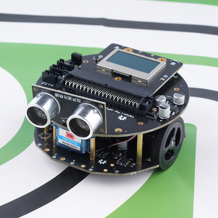 Valon-I智能车适配掌控板寻迹巡线红外蓝牙遥控超声波避障充电