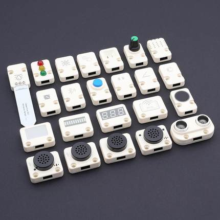 IntFun传感器模块合集MP3遥控摇杆指纹兼容多种开发板积木插孔