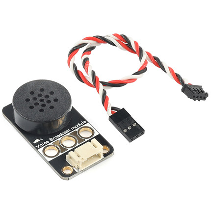 语音播报模块语音传感器可编程教育兼容Arduino掌控板积木孔