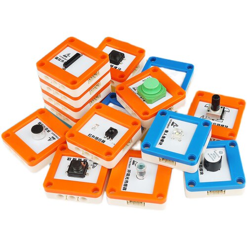 传感器模块合集数字模拟图形化编程兼容 掌控板 Arduino 积木孔