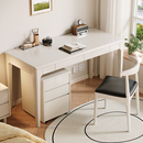 北欧实木书桌带抽屉边柜家用日式 办公桌卧室电脑桌 极简书房台式