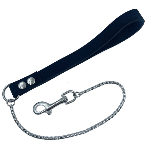 钛钢蛇链牵引绳遛狗神器不锈钢宠物超细小型犬泰迪防咬金属牵引带