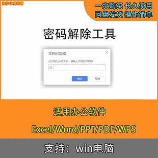 Word文档密码破解Excel表格解密工具PPT/PDF/Wps文件密码解除软件