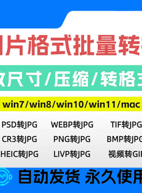 照片改格式webp tif png psd cr3 bmp raw图片格式转换jpg工具