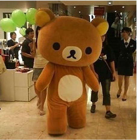 轻松熊卡通人偶服装道具懒懒