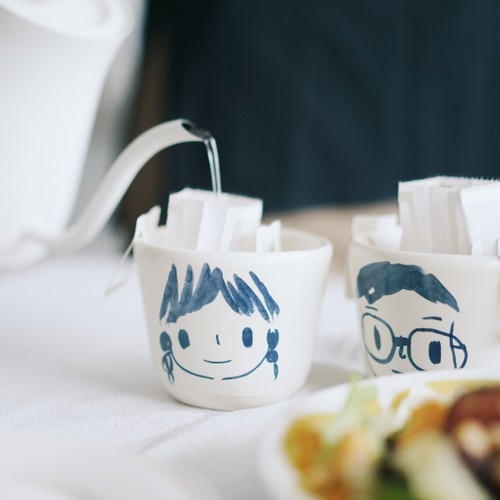 创意礼品微笑情侣马克对杯高颜值