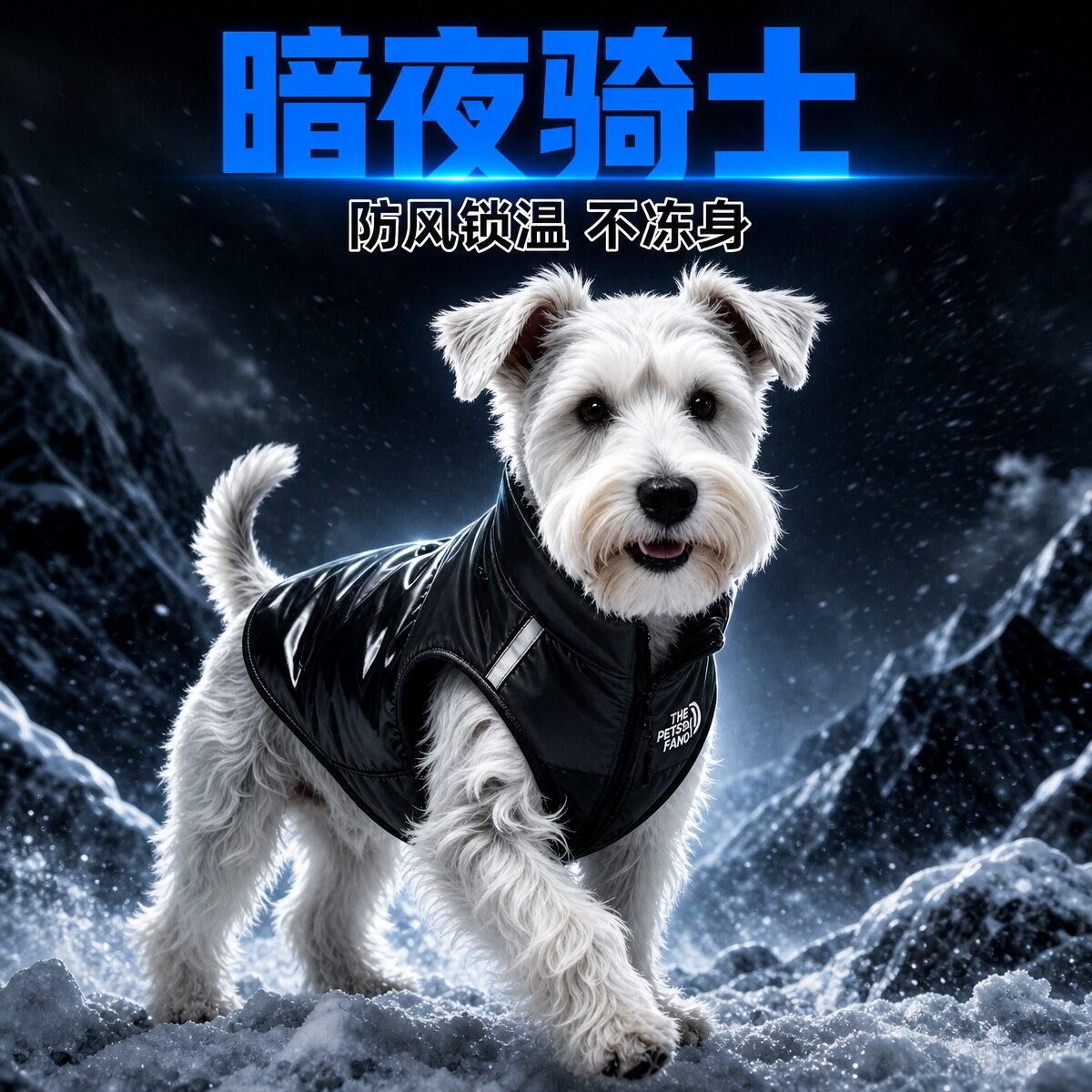 秋冬中大型犬保暖防风防水冲锋衣