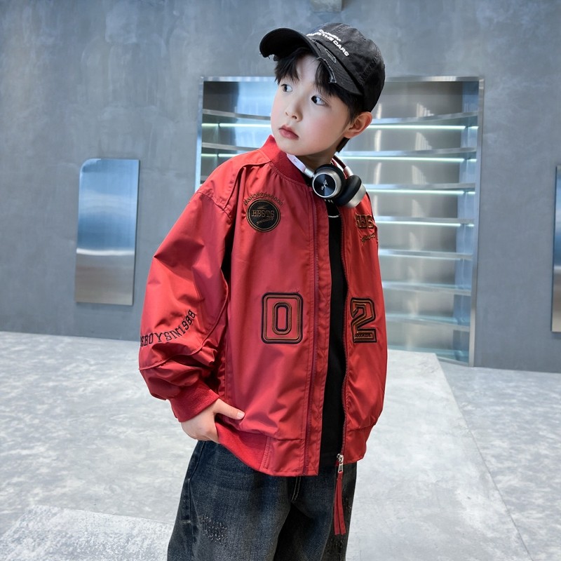 日本JGYP2026新款男童春装外套中大童棒球服洋气潮酷夹克上衣男宝