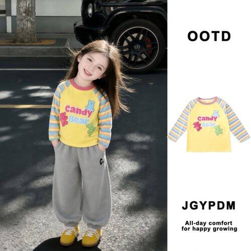 日本JGYP2026新款女童T恤春秋季