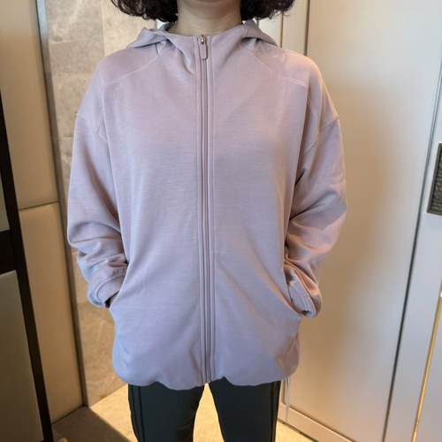 lululemon softstreme 女士长款拉链连帽衫