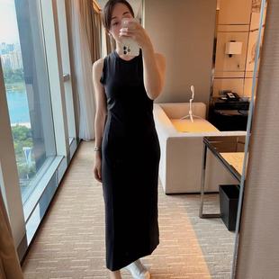lululemon all aligned ribbed midi dress 女士运动风长款连衣群