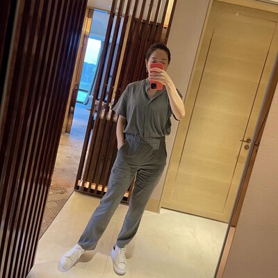 lululemon perfectly poised jumpsuit 连体裤 工装裤 修身显瘦